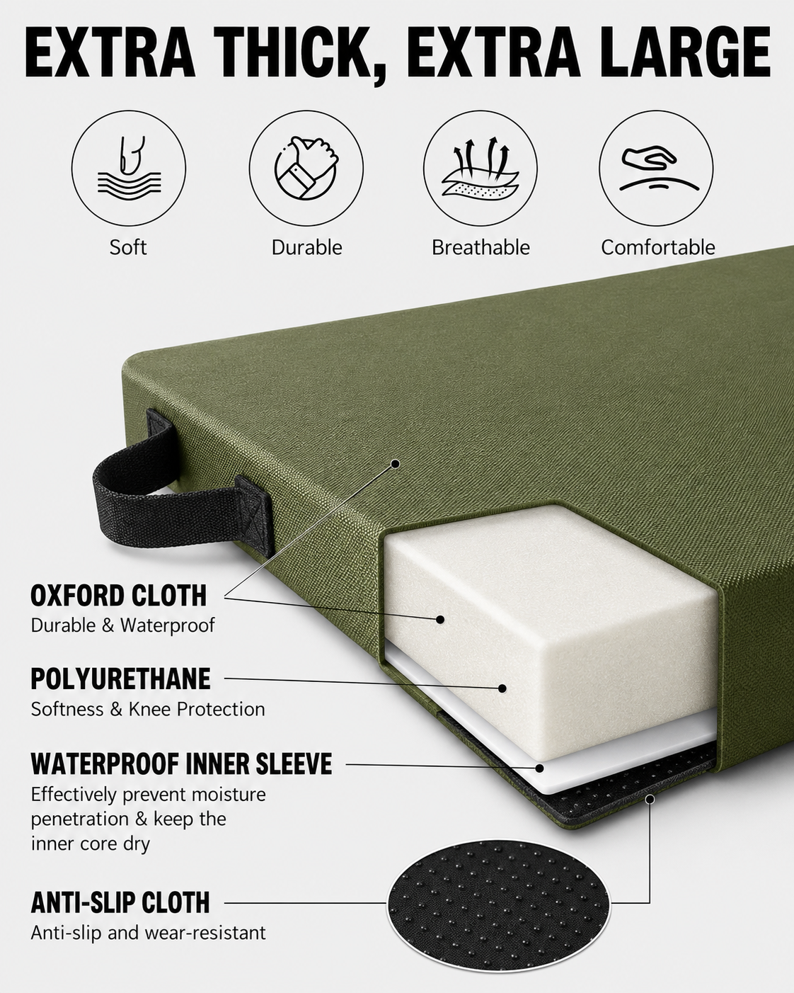 Extra Thick Garden Kneeling Pad